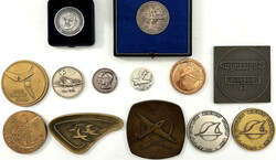 Kl. Sammlung Luftfahrt/Raumfahrt: 13 Medaillen, u.a. Silber 1928 ...