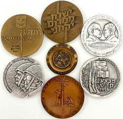7 Medaillen (4 X Bronze, 3 X Bronze versilbert), einmal 45 mm, sonst ...