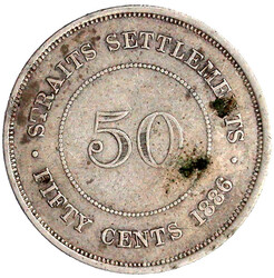 50 Cents 1886. schön/sehr schön, kl. Randfehler, etwas ...