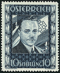 10 Schilling Dollfuß 1936, postfrische Erhaltung. Mi. 1.400,-€.