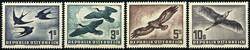 Vögel 1953, kompletter Satz in postfrischer Erhaltung. Mi. 320,-€.