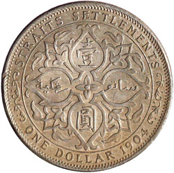 Dollar 1904. fast sehr schön, kl. Kratzer, etwas ...