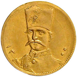 1/2 Toman (5000 Dinars) AH 1300 = 1883, Teheran. 1,44 g. 900/1000. ...