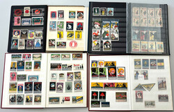 Vignetten: Netter Posten in 8 Einsteckalben mit ca. 1850 Vignetten. ...