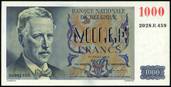 Banque Nationale de Belgique, 1000 Francs 26.7.1950. I / I-