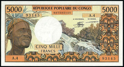 Republique Populare du Congo, 5000 Francs o.D. (1978). I-