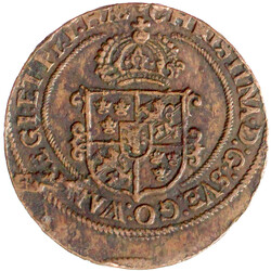 Kupfer Öre 1646, Avesta. Wappen ohne Lilien und Ornamenten. gutes ...