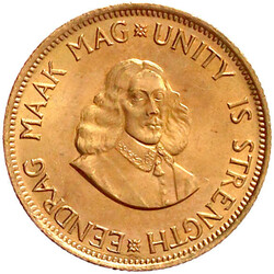 2 Rand 1962 KM 64. Aufl. 10000 Ex. 7,99 g. 917/1000 prägefrisch/fast ...