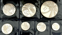 Silber Proof-Set 1974. Einheimische Früchte. 7 Silbermünzen von 1 ...