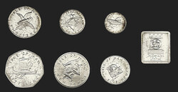 Silver Proofset 1978. Im Etui mit Zertifikat. Dazu Feinsilbermedaille ...