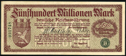 Magistrat, 500 Mio. Mark 28.09.1923. II