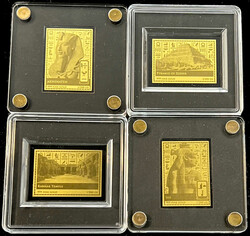 Sammelschatulle mit 10 versch. 5000 Francs Barrenmünzen zu je 1/200 ...