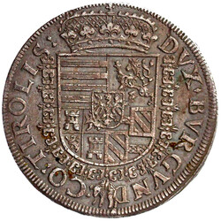 Reichstaler o.J. Hall. Harnisch mit 2 Reihen Ornamenten verziert, ...