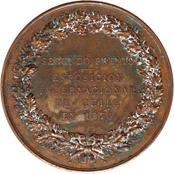 Kupfermedaille 1875 von Dubois. Zweiter Preis der internationalen ...