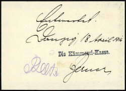 Magistrat, 50 Pfg. 10.8.1914. Rs. handschriftlicher Text mit Datum 18 ...