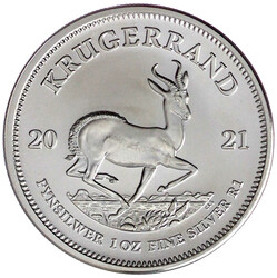 25 X 1 Rand (1 Unze) Silber Krügerrand 2021. ...