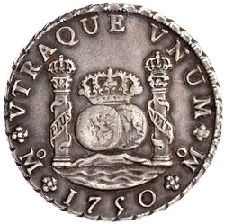 8 Reales 1750 Mexiko City. 26,95 g. gutes sehr schön  Automatically ...