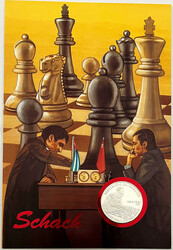 Dekoratives Gedenkblatt mit 20 Pesos (2 Unzen Silber) 1988. Jose Raul ...