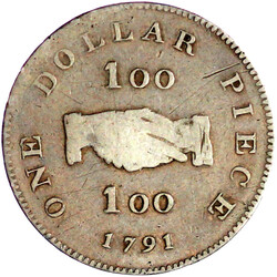 Dollar 1791. schön/sehr schön, selten