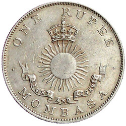 Rupie 1888 H. sehr schön/vorzüglich, kl. KratzerAutomatically ...