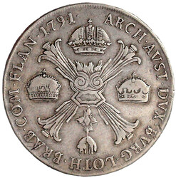 Kronentaler 1791 M, Mailand. 27,17 g. sehr schön, selten