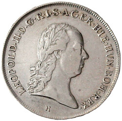 1/2 Kronentaler 1791 H, Günzburg. gutes sehr schön, selten