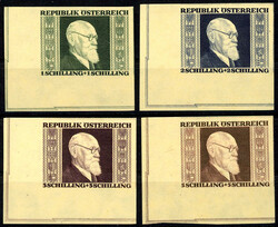 Karl Renner 1946, kompletter Satz in postfrische Erhaltung aus der ...