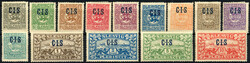 2 1/2 - 10 C.I.S. Dienstmarken 1920, kompletter Satz in ungebrauchter ...
