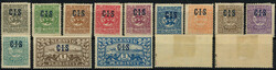 2 1/2 - 10 C.I.S. Dienstmarken 1920, kompletter Satz in ungebrauchter ...
