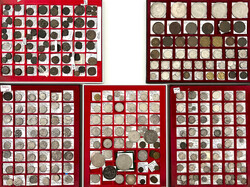 Sammlung Bernhard Rhode, Hamburg, auf 19 Schubern: Ca. 1000 Münzen, ...