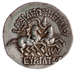 Skythischer Beischlag zur Tetradrachme, Post-Nomaden-Zeit, nach 130 v ...