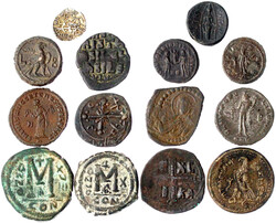 14 Münzen: Bronzemünzen Apamea in Phrygien, Ptolemäer in Ägypten, ...