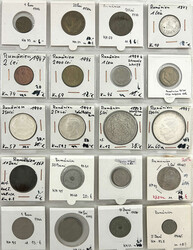 44 Münzen in Rähmchen. 19. und 20. Jh. U.a. 5 Lei 1880, 1883, 1 Leu ...