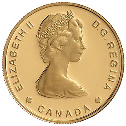 100 Dollars 1984, Jacques Cartier. 16,97 g. 917/1000. Im Originaletui ...