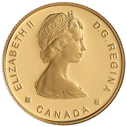 100 Dollars 1984, Jacques Cartier. 16,97 g. 917/1000. Im Originaletui ...