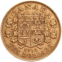 10 Dollars 1912. 16,72 g. 900/1000. vorzüglich, min. ...