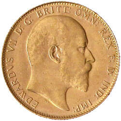 Sovereign 1908 P, Perth. 7,98 g. 917/1000. vorzüglich/Stempelglanz