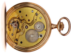 Schweizer Herren-Savonette, Gelbgold 585/1000 um 1930. ...