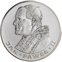 200 Zlotych Silber 1982, Johannes Paul II. Polierte Platte, ...