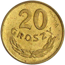 20 Groszy PROBE 1949 Messing. 3,05 g. Aufl. nur 100 Exemplare. ...