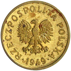 20 Groszy PROBE 1949 Messing. 3,05 g. Aufl. nur 100 Exemplare. ...