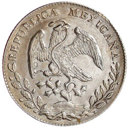 8 Reales 1896 Mo AM, Mexico City. vorzüglich/Stempelglanz  ...
