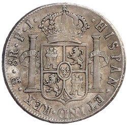 8 Reales 1820 PJ, Potosi. 26,95 g. sehr schön  Automatically ...