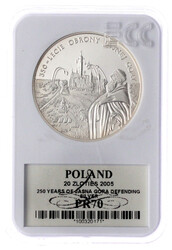 20 Zlotych Silber 2005. 250 Jahre Verteidigung von Jasna Gora. Im ...