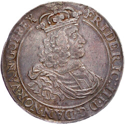 Speciedaler 1661 HK, Kopenhagen. Münzmeister Gottfried Krüger. 28 ...