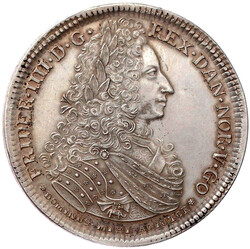 3 Kronen 1726, Kopenhagen. Spätere Prägung, wohl des 19. ...