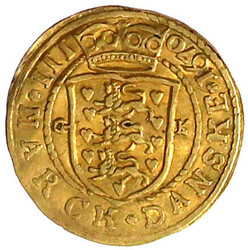 1/4 Dukat 1670, Kopenhagen. Münzmeister Gottfried Krüger. 0,84 g. ...