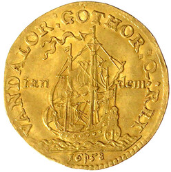 Doppelter Guinea-Dukat 1658, Kopenhagen. Münzmeister Heinrich ...