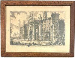 2 Kupferstiche: "Veduta della Facciata della Basilica di S. Giovanni ...