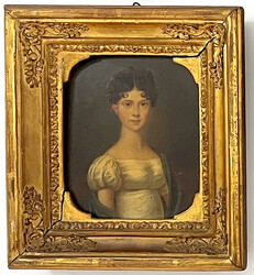 Gemälde, Portrait (Halbstück) um 1860 der Anna von Thurn und Taxis, ...